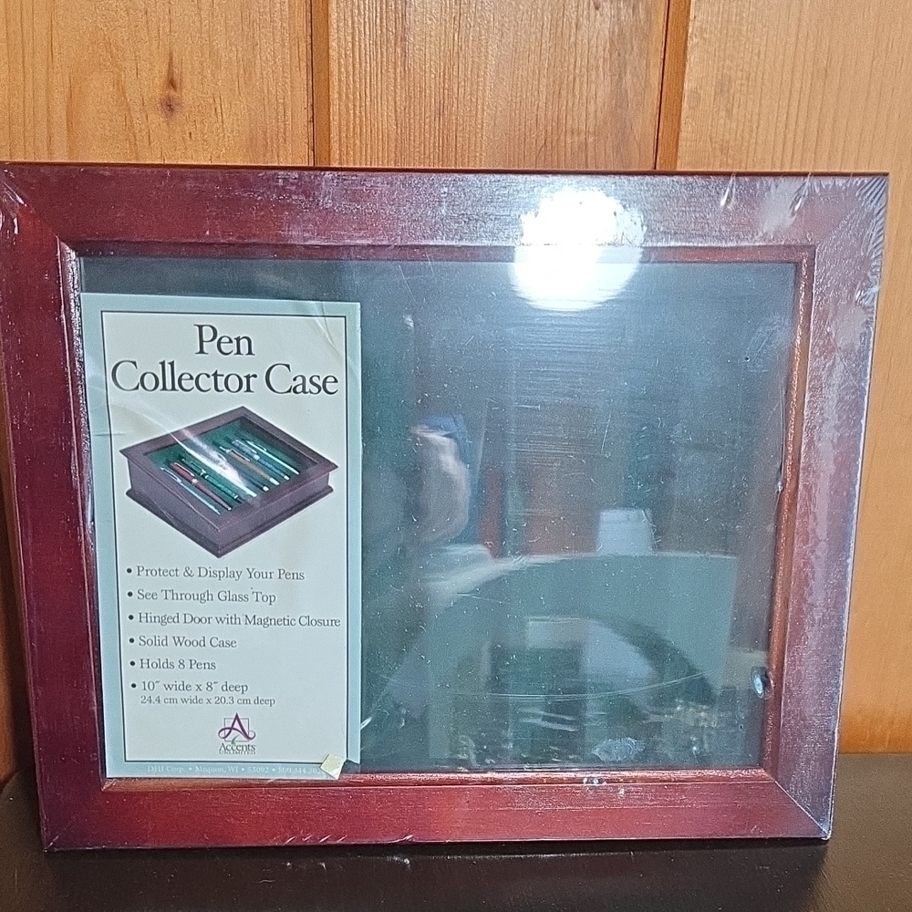 Pen Collection Wood Display Case